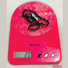 Load image into Gallery viewer, Handmade Black Stone Beaded Necklace