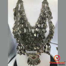 Load image into Gallery viewer, Vintage Tribal Necklace Embellished with Fish Motifs
