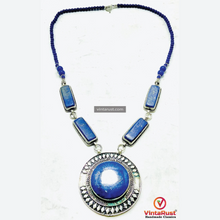 Load image into Gallery viewer, Blue Lapis Lazuli Pendant Necklace