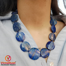 Load image into Gallery viewer, Black Friday Handmade Lapis Lazuli Necklace and Earrings