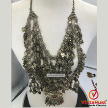 Load image into Gallery viewer, Vintage Tribal Necklace Embellished with Fish Motifs