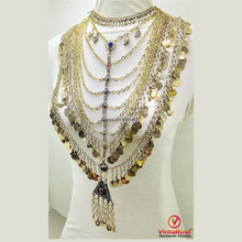 Load image into Gallery viewer, Oversized Multi Strand Festival Choker Necklace