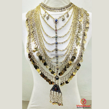 Load image into Gallery viewer, Oversized Multi Strand Festival Choker Necklace