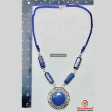 Load image into Gallery viewer, Blue Lapis Lazuli Pendant Necklace