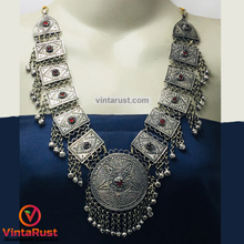Load image into Gallery viewer, Handmade Big Kuchi Kashmiri Pendant Necklace