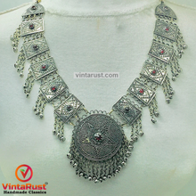 Load image into Gallery viewer, Handmade Big Kuchi Kashmiri Pendant Necklace