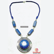 Load image into Gallery viewer, Blue Lapis Lazuli Pendant Necklace