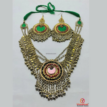 Load image into Gallery viewer, Handmade Afghan Necklace and Earrings