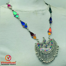 Load image into Gallery viewer, Handmade Colorful Boho Statement Necklace