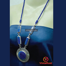 Load image into Gallery viewer, Blue Lapis Lazuli Pendant Necklace