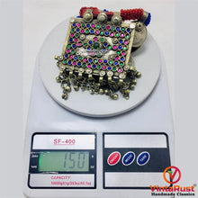 Load image into Gallery viewer, Antique Red and Blue Beaded Necklace