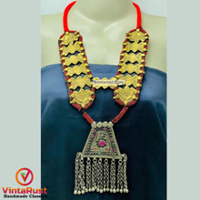 Load image into Gallery viewer, Silver Kuchi Long Bells Pendant Necklace