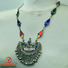 Load image into Gallery viewer, Handmade Colorful Boho Statement Necklace