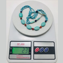 Load image into Gallery viewer, Vintage Turquoise Charm Choker Necklace