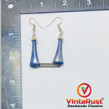 Load image into Gallery viewer, Lapis Lazuli Gemstone Dangle Earrings