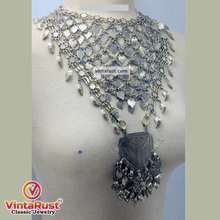 Load image into Gallery viewer, Oversized Silver Kuchi Massive Necklace