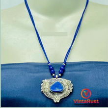 Load image into Gallery viewer, Massive Lapis Lazuli Stone Kuchi Necklace