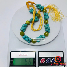 Load image into Gallery viewer, Boho Turquoise Stone Beaded Necklace