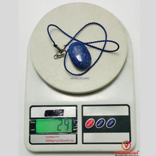 Load image into Gallery viewer, Lapis Lazuli Gemstone Oval Shape Pendant Necklace