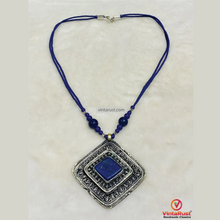 Load image into Gallery viewer, Handcrafted Lapis Lazuli Beaded Necklace