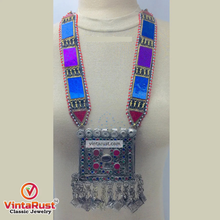 Load image into Gallery viewer, Handmade Tribal Multicolor Pendant Necklace
