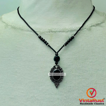 Load image into Gallery viewer, Bohemian Black Onyx-Style Pendant Necklace