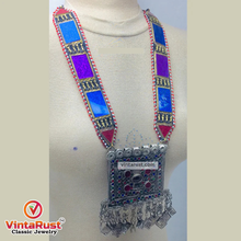 Load image into Gallery viewer, Handmade Tribal Multicolor Pendant Necklace