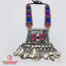 Load image into Gallery viewer, Handmade Tribal Multicolor Pendant Necklace