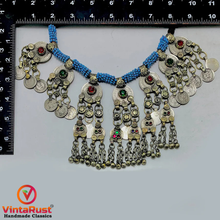 Load image into Gallery viewer, Bohemian Necklace With Coins and Glass Stones