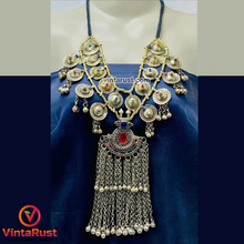 Load image into Gallery viewer, Tribal Vintage Necklace With Long Dangling Bells
