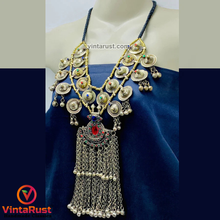 Load image into Gallery viewer, Tribal Vintage Necklace With Long Dangling Bells