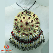 Load image into Gallery viewer, Vintage Turkmen Pendant Necklace With Stones