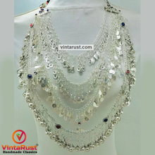 Load image into Gallery viewer, Unique Multi Layered Silver Kuchi Necklace