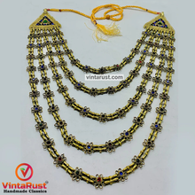 Load image into Gallery viewer, Handmade Multi Strands Tribal Bib Necklace