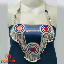 Load image into Gallery viewer, Gypsy Handmade Bib Necklace With Dangling Bells