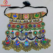 Load image into Gallery viewer, Handmade Kuchi Multicolor Oversized Necklace