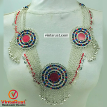 Load image into Gallery viewer, Gypsy Handmade Bib Necklace With Dangling Bells