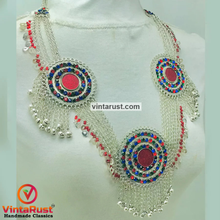 Load image into Gallery viewer, Gypsy Handmade Bib Necklace With Dangling Bells