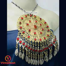 Load image into Gallery viewer, Vintage Turkmen Pendant Necklace With Stones