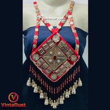 Load image into Gallery viewer, Massive Vintage Red Turkmen Pendant Necklace
