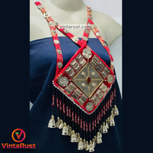 Load image into Gallery viewer, Massive Vintage Red Turkmen Pendant Necklace