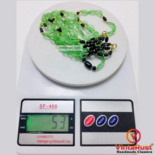 Load image into Gallery viewer, Green Glass Stones Multilayers Beaded Necklace