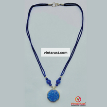 Load image into Gallery viewer, Genuine Royal Blue Lapis Lazuli Stones Necklace
