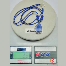 Load image into Gallery viewer, Lapis Lazuli Tear Drop Shape Pendant Necklace