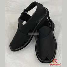 Load image into Gallery viewer, Luxury Genuine Leather Peshawari Sandals: Handmade Ethnic Shoes for Men