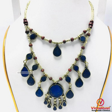 Load image into Gallery viewer, Two Layers Tribal Stones Vintage Necklace