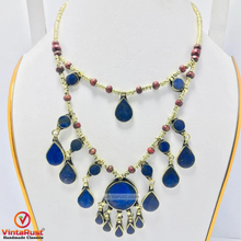 Load image into Gallery viewer, Two Layers Tribal Stones Vintage Necklace