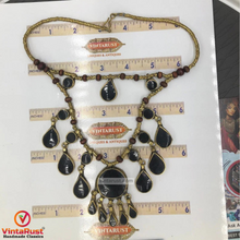 Load image into Gallery viewer, Two Layers Tribal Stones Vintage Necklace