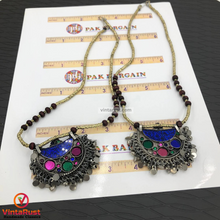 Load image into Gallery viewer, Ethnic Tribal Beaded Chain Pendant Necklace