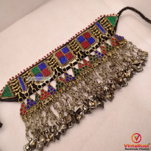 Load image into Gallery viewer, Tribal Kuchi Multicolor Choker Necklace